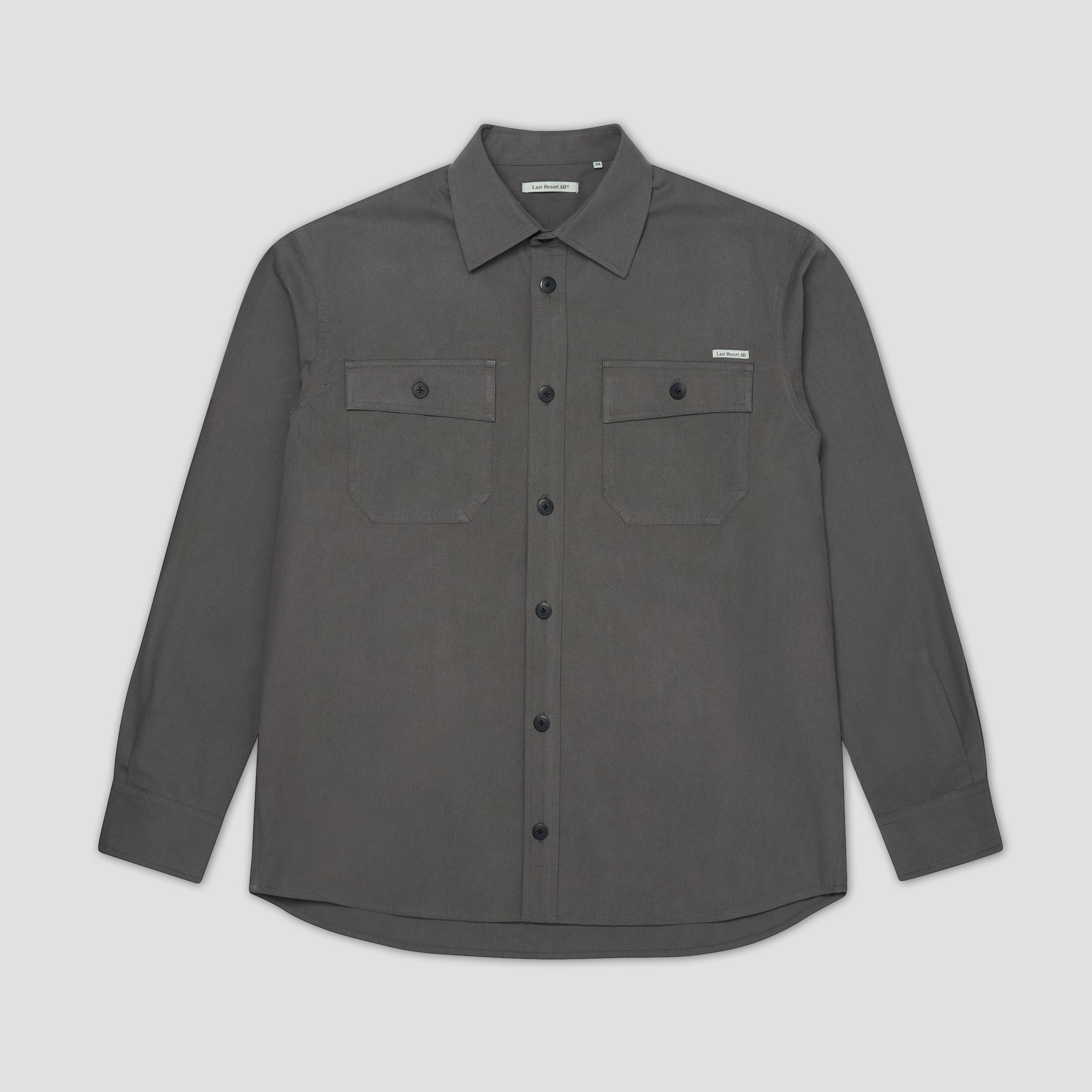 Last Resort AB OG Canvas Longsleeve Shirt Steel Grey