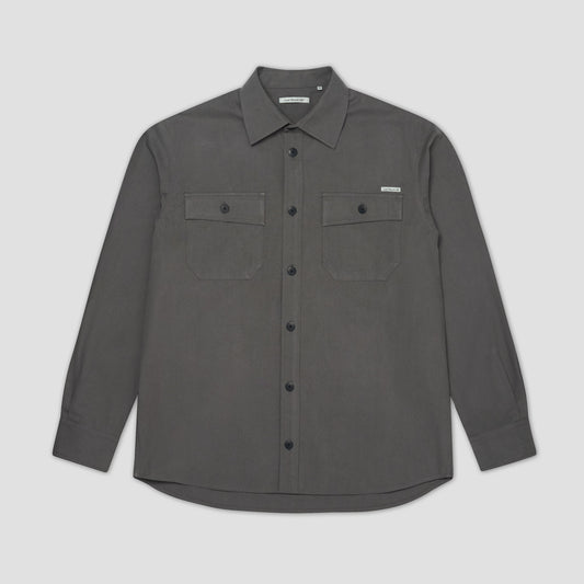 Last Resort AB OG Canvas Longsleeve Shirt Steel Grey