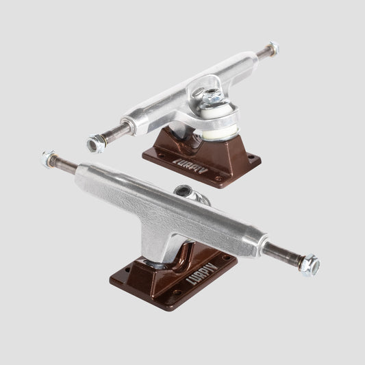 Lurpiv 3 Solid 155 Skateboard Trucks Polished / Brown