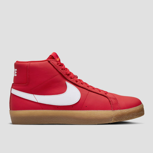 Nike SB Zoom Blazer Mid Skate Shoes University Red / White / White