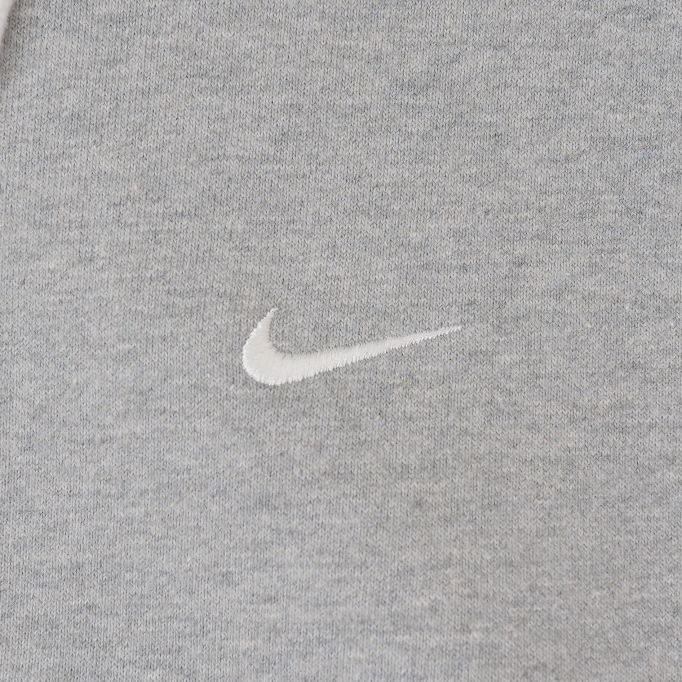 Nike Solo Swoosh Fleece Hood Dark Grey Heather / White