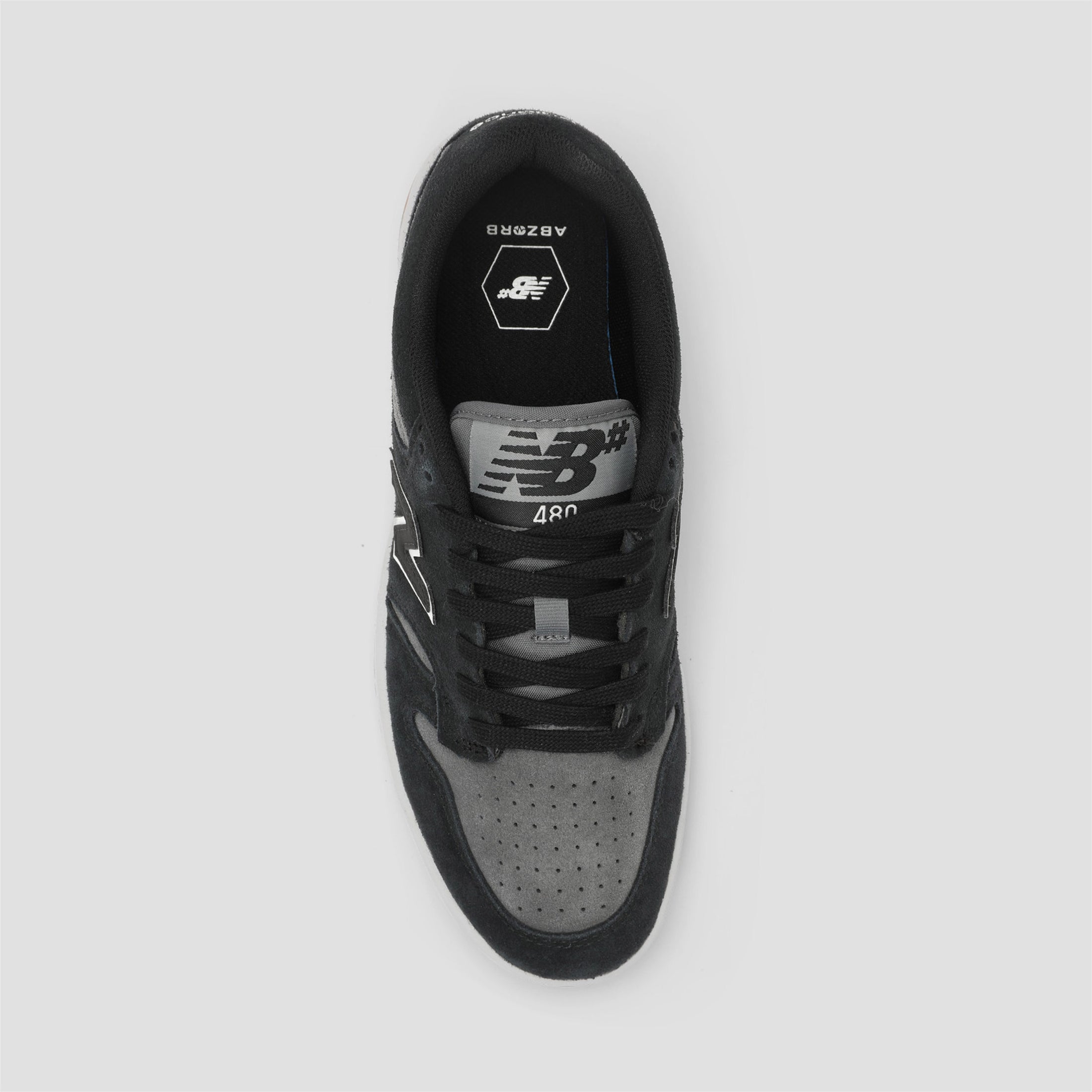 New Balance 480 Skate Shoes Black / White / Gum