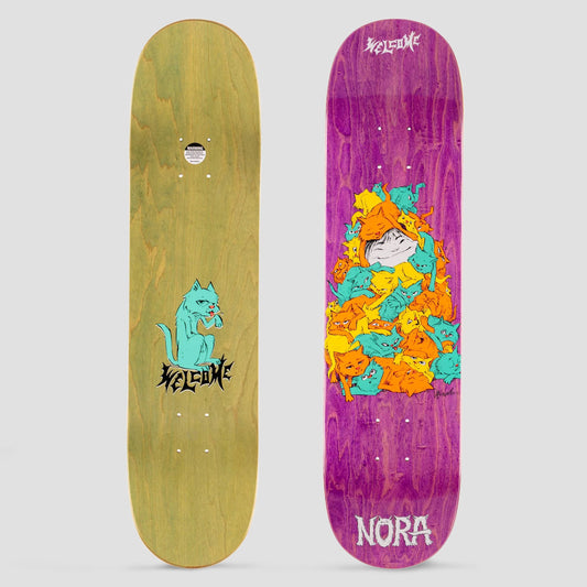Welcome 7.75 Nora Purr Pile Popsicle Skateboard Deck Purple