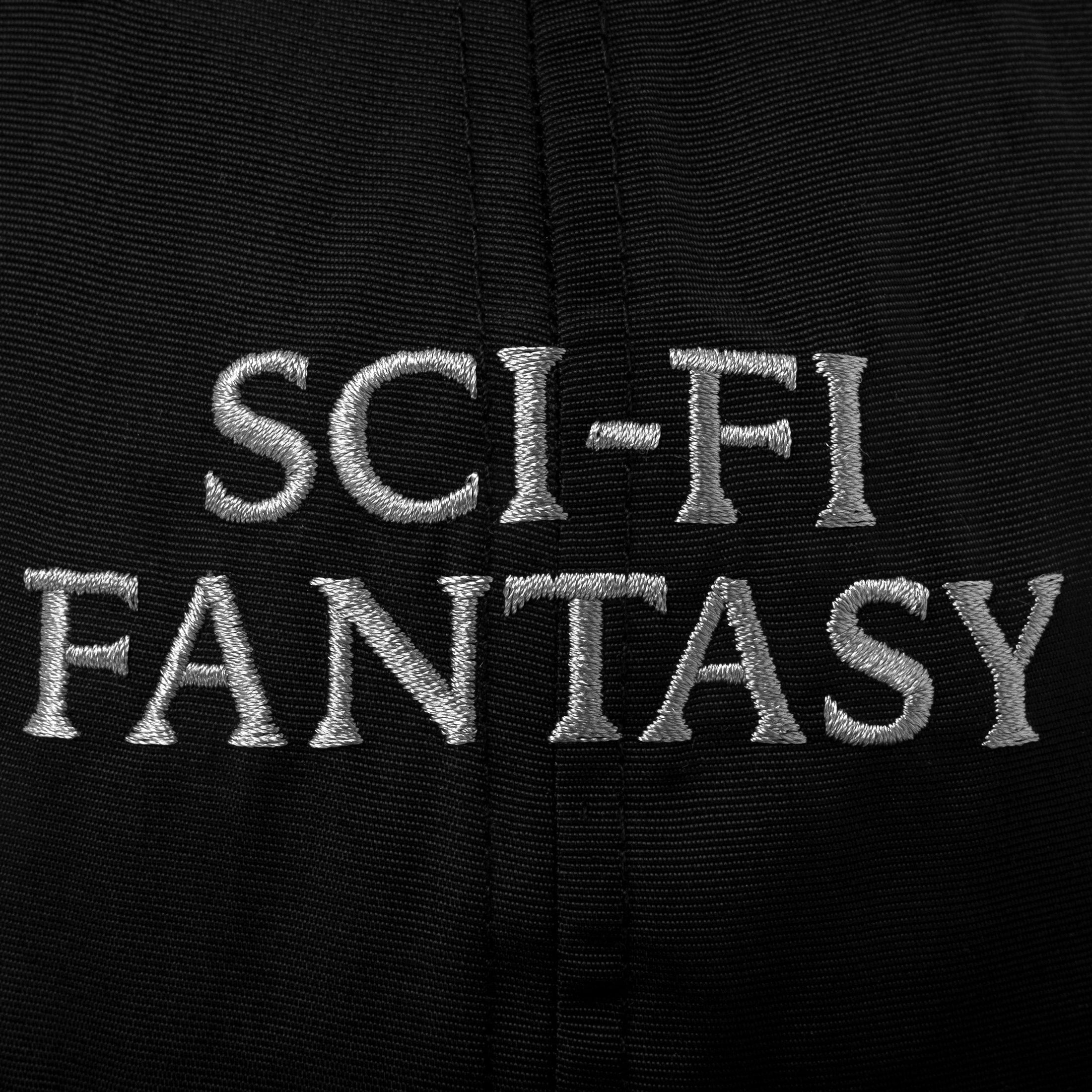 Sci-Fi Fantasy Nylon Logo Cap Black