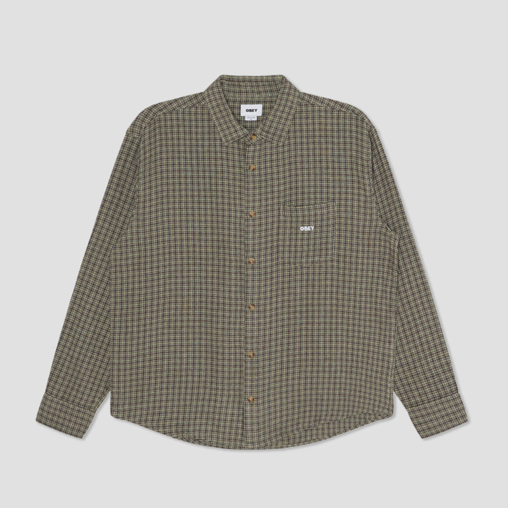 Obey Bigwig Jack Woven Shirt Abbey Stone Multi
