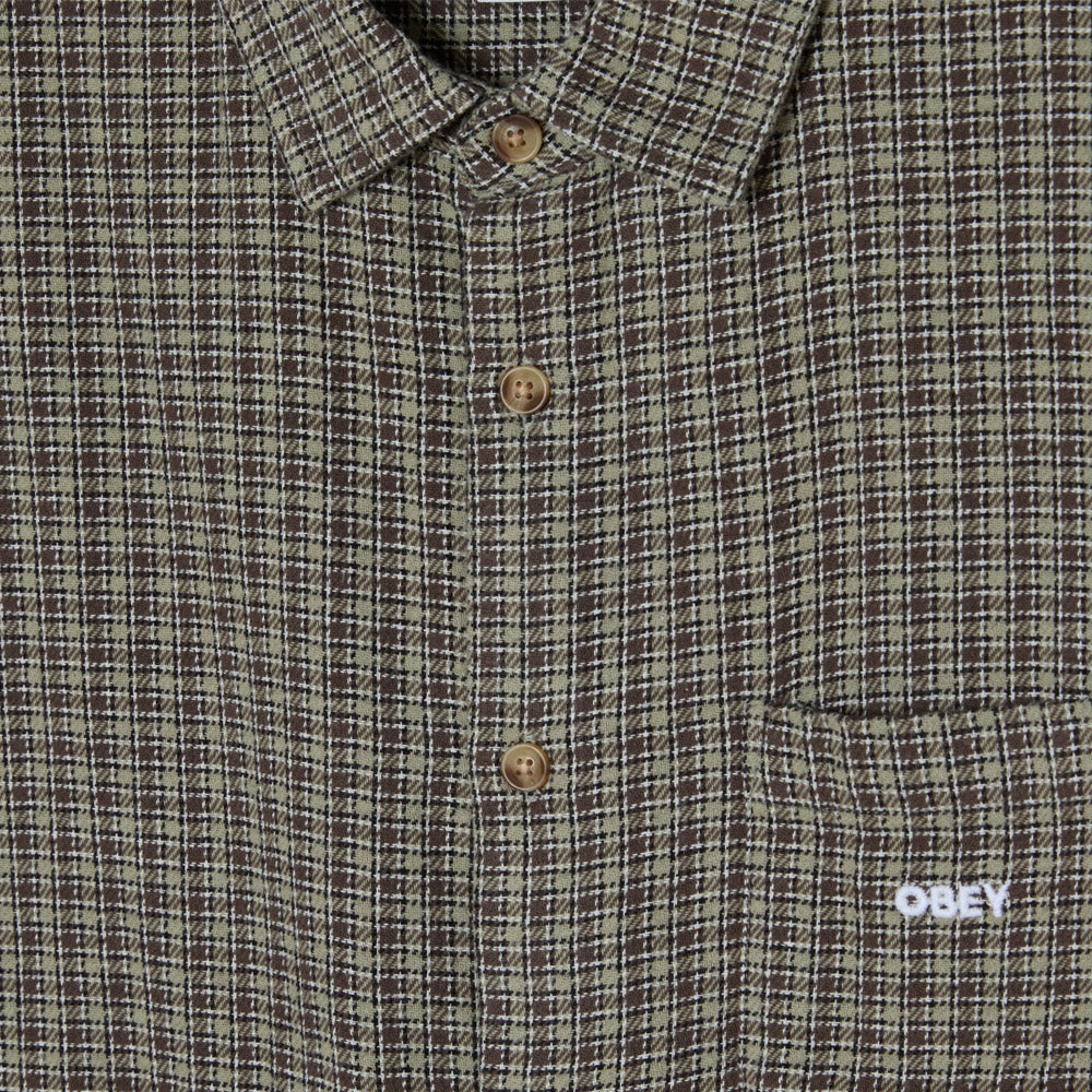 Obey Bigwig Jack Woven Shirt Abbey Stone Multi