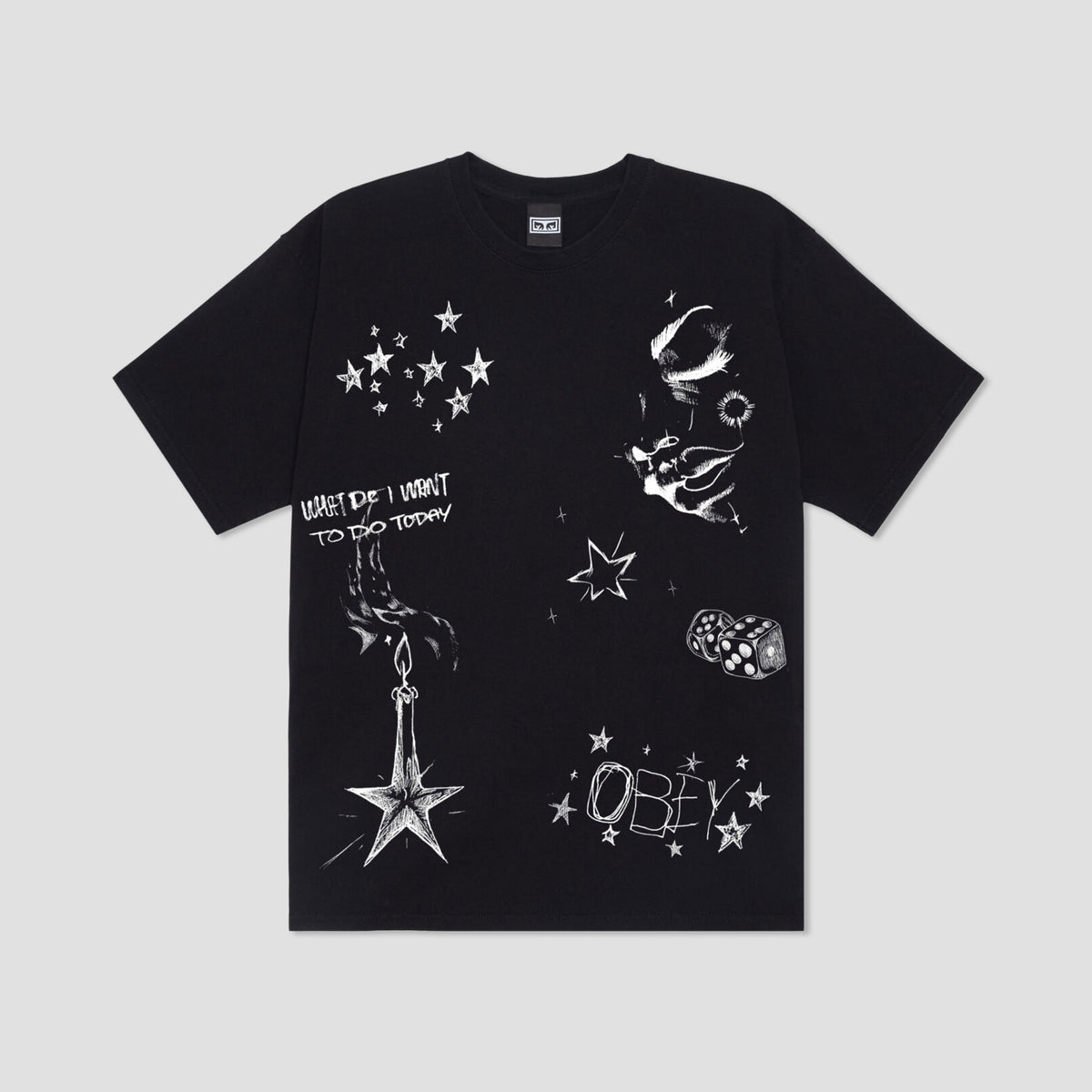 Obey Dreams T-Shirt Black