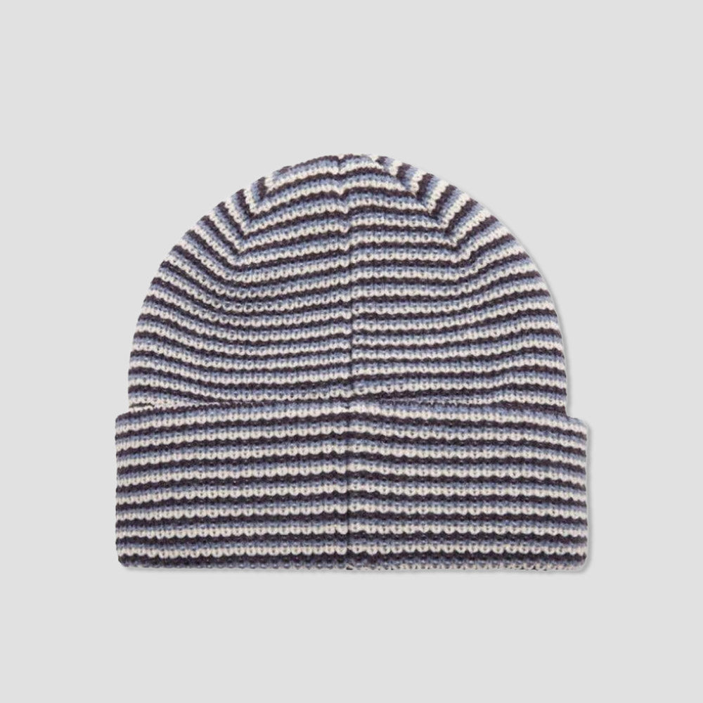 Obey Parker Striped Beanie Coronet Blue