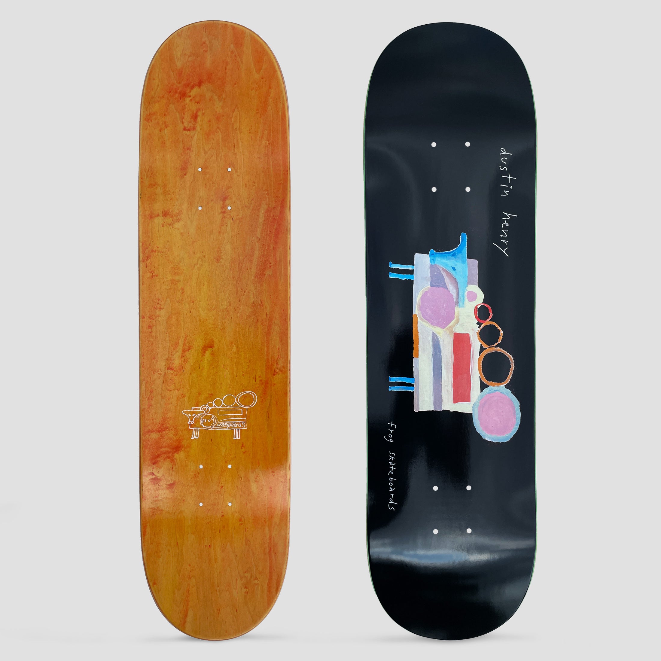 Frog 8.5 Dustin Henry Painted Cow Skateboard Deck