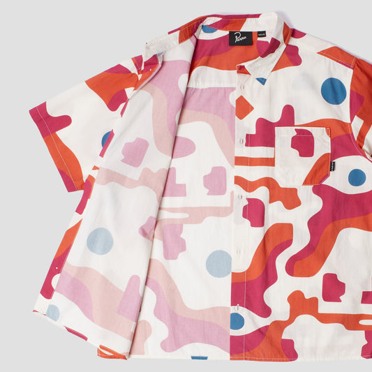 By Parra Abstract Mountain Shortsleeve Shirt Red
