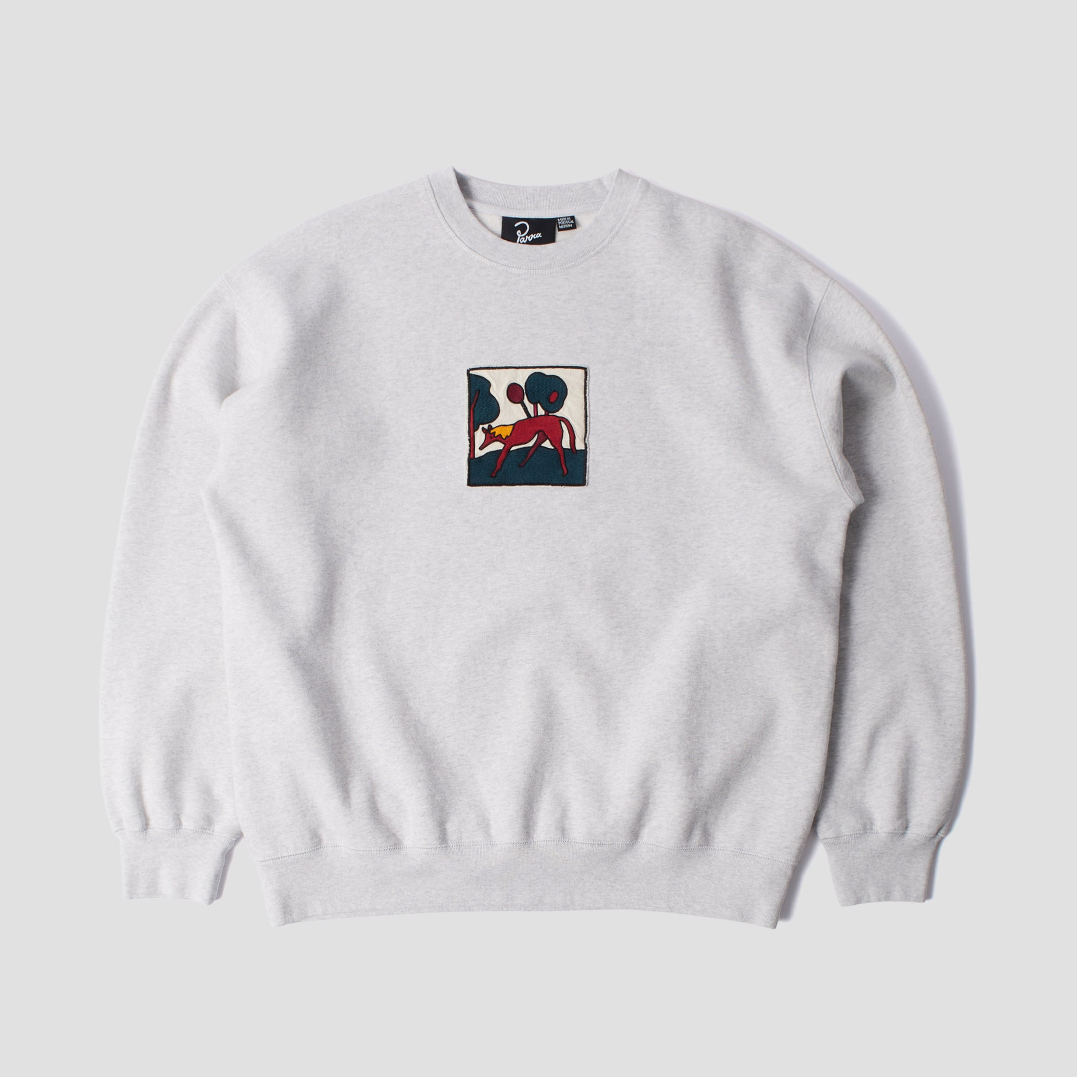 By Parra Long Lost Leg Crew Heather Grey