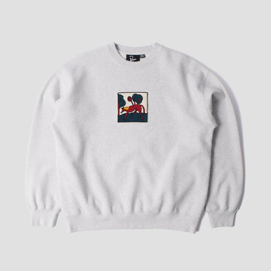 By Parra Long Lost Leg Crew Heather Grey