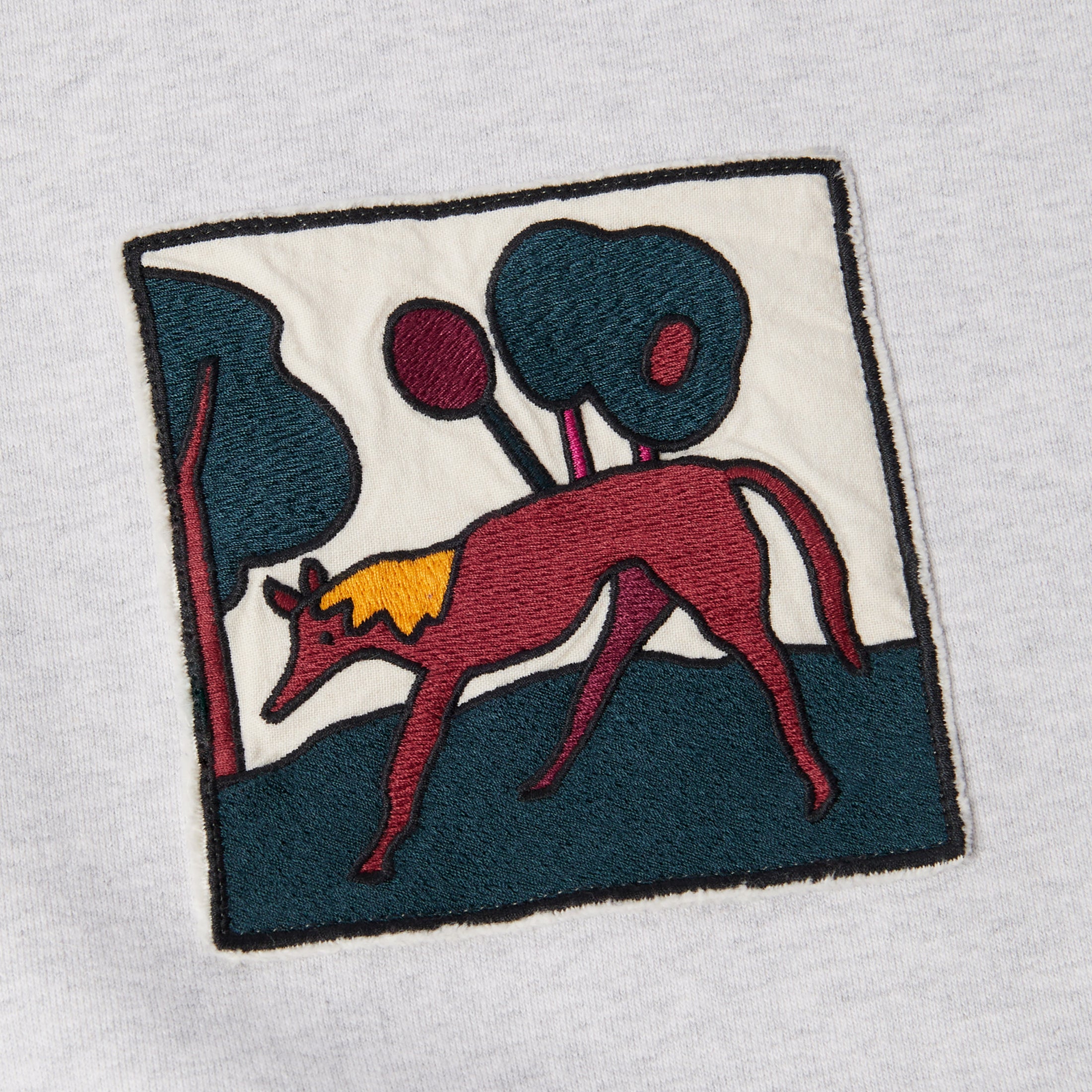 By Parra Long Lost Leg Crew Heather Grey