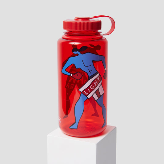 By Parra Water Slapped Nalgene Bottle Red