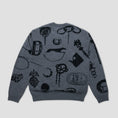 Load image into Gallery viewer, Passport Trinkets Knit Sweater Grey
