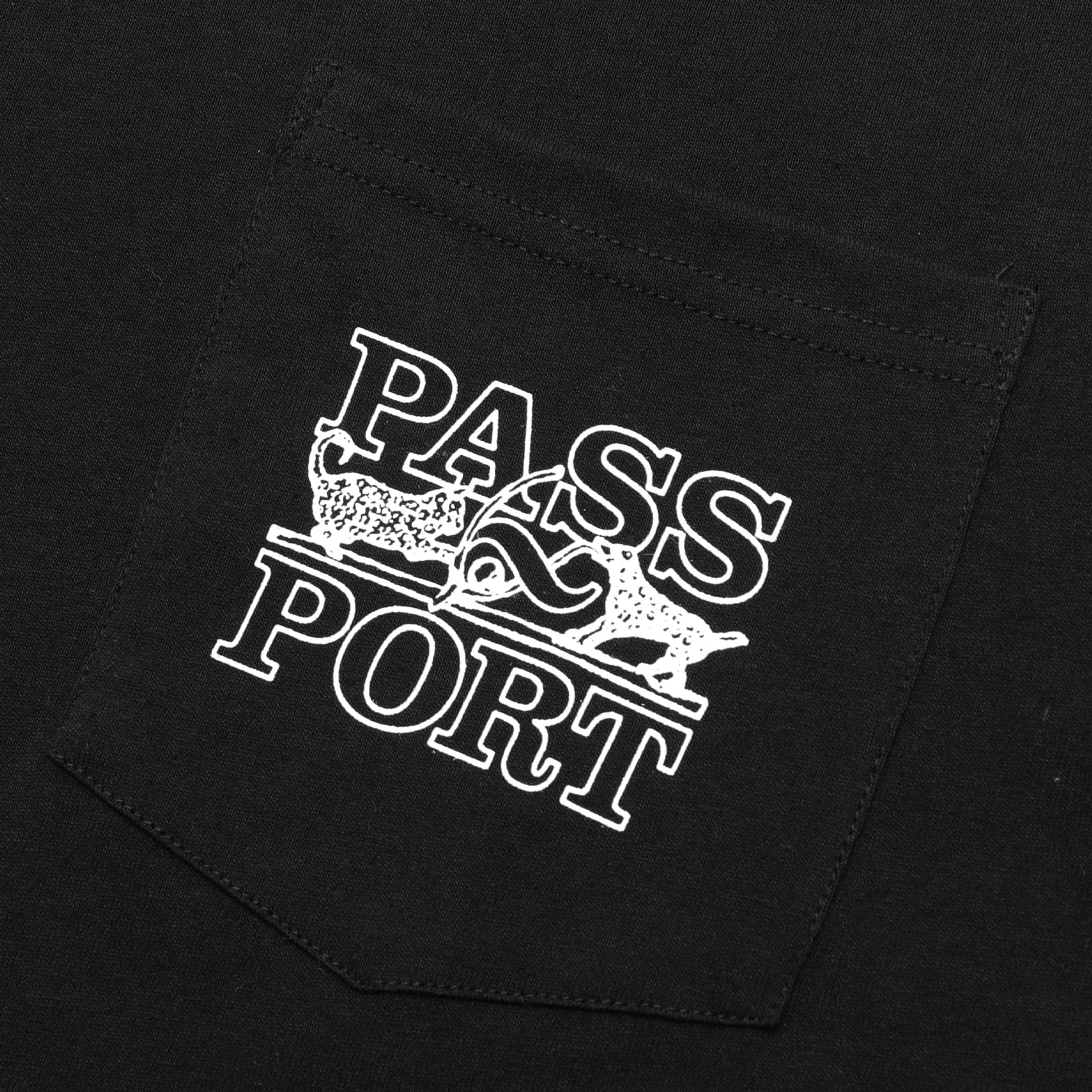 Passport Trinkets Pocket T-Shirt Black