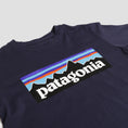 Load image into Gallery viewer, Patagonia K's Regenerative Organic Certified Cotton P-6 Logo T-Shirt New Navy
