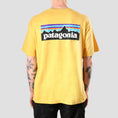 Load image into Gallery viewer, Patagonia P-6 Logo Responsibili T-Shirt Surfboard Yellow
