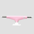 Load image into Gallery viewer, Picture 5.25 Metal Hollow Custom Pink / White Skateboard Trucks (Pair)
