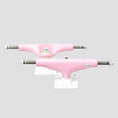 Load image into Gallery viewer, Picture 5.25 Metal Hollow Custom Pink / White Skateboard Trucks (Pair)
