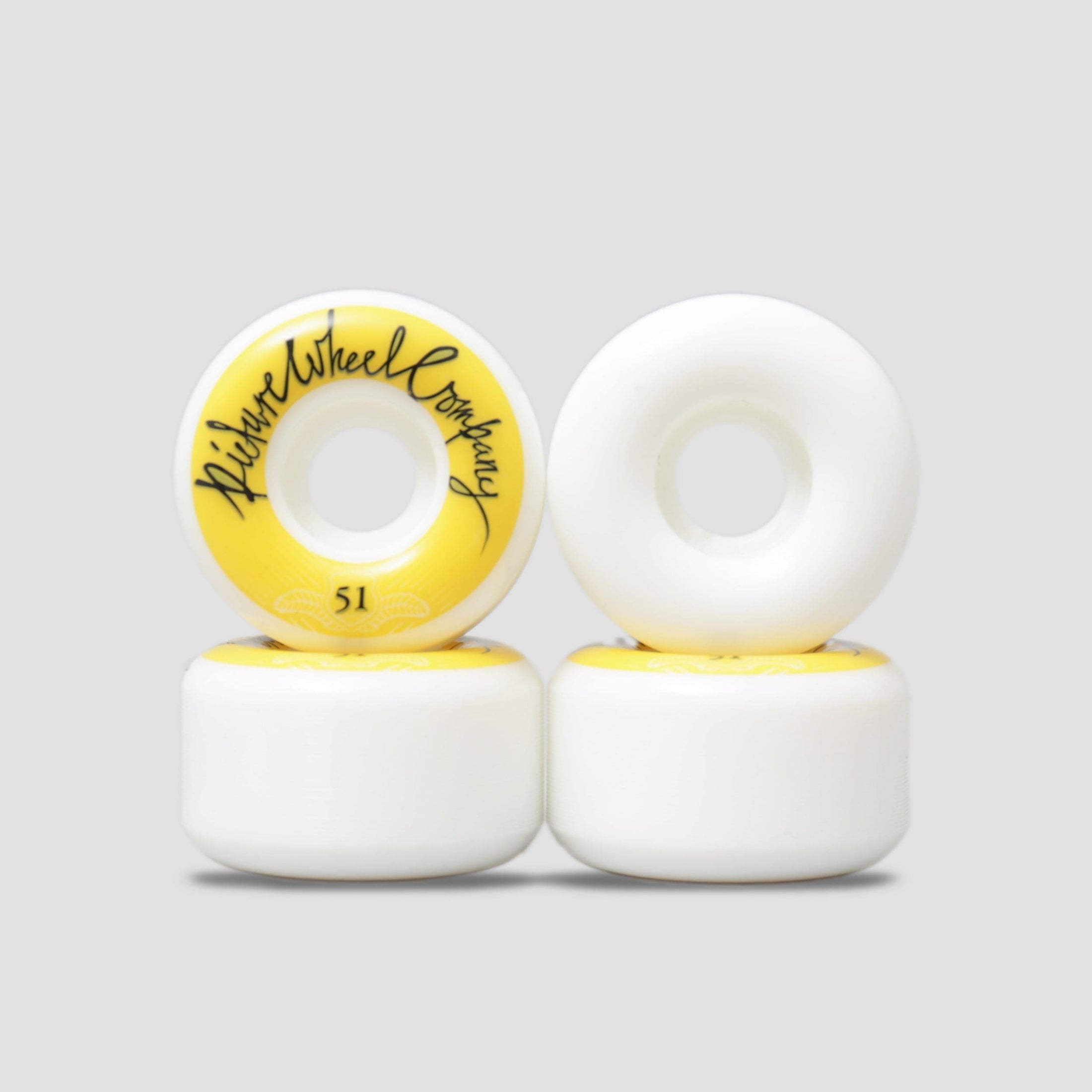Picture 51mm POP Skateboard Reverse Wheels Yellow