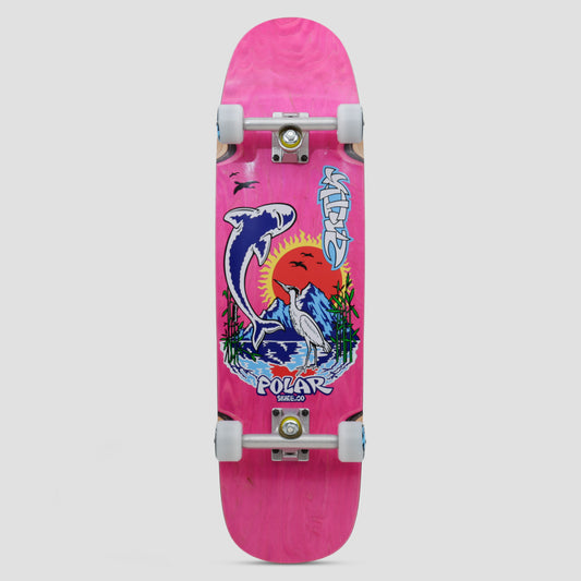 Polar 8.625 P9 Shape Shin Sanbongi Mt. Fuji Wheel Wells Complete Cruiser Skateboard Pink