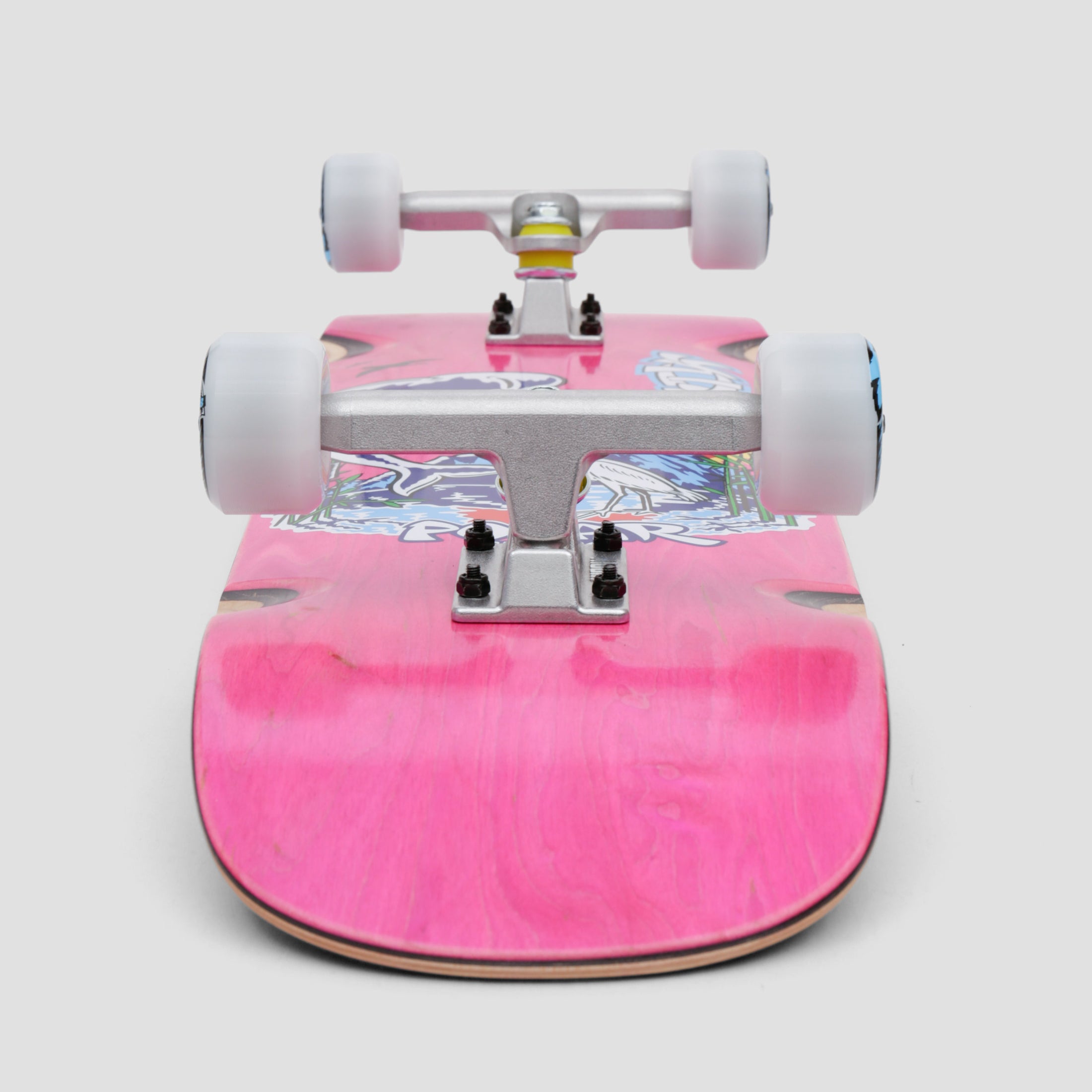 Polar 8.625 P9 Shape Shin Sanbongi Mt. Fuji Wheel Wells Complete Cruiser Skateboard Pink
