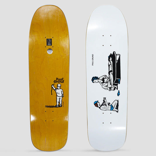 Polar 9.25 1991 Paul Grund Photographer Skateboard Deck White