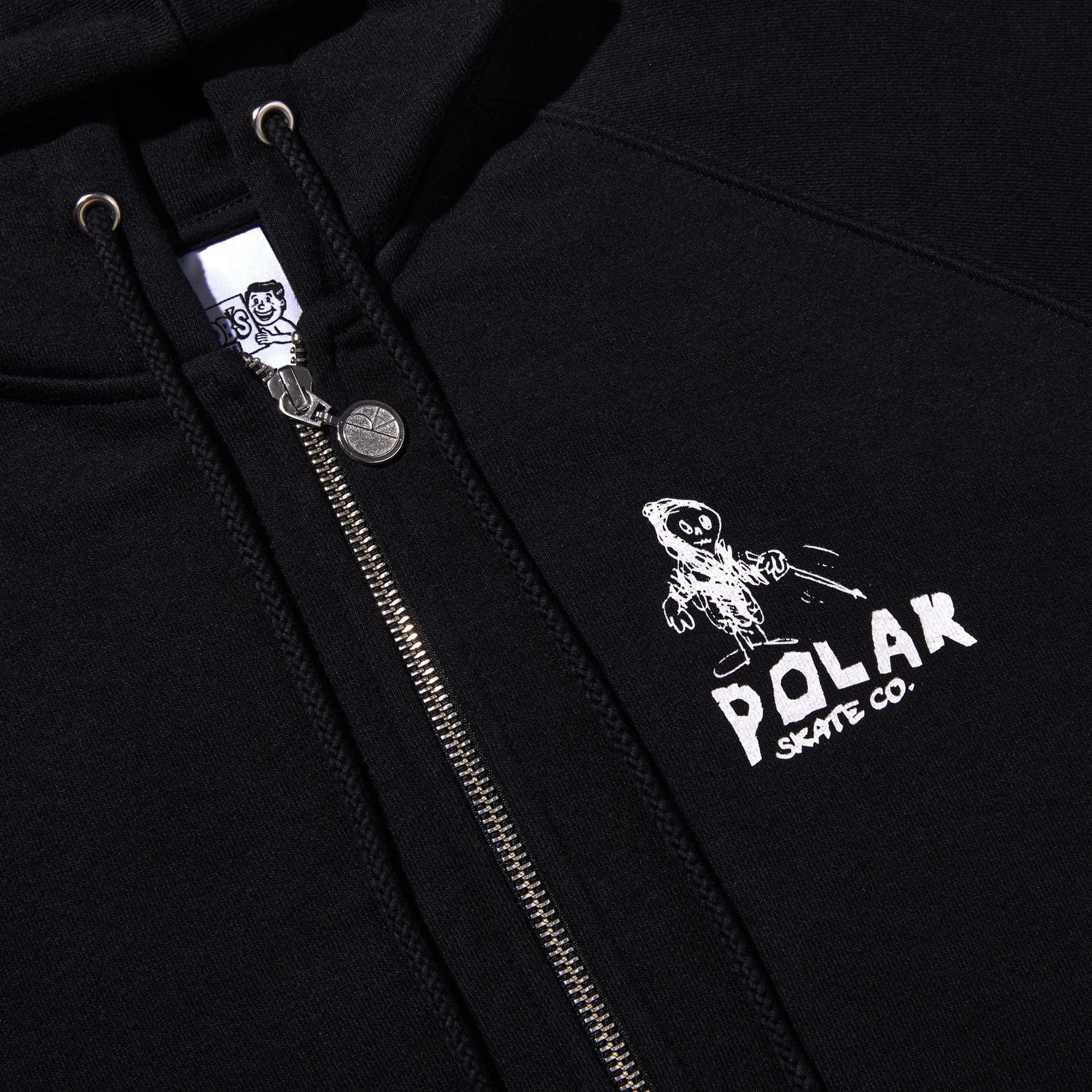 Polar Default Zip Hoodie Reaper Black
