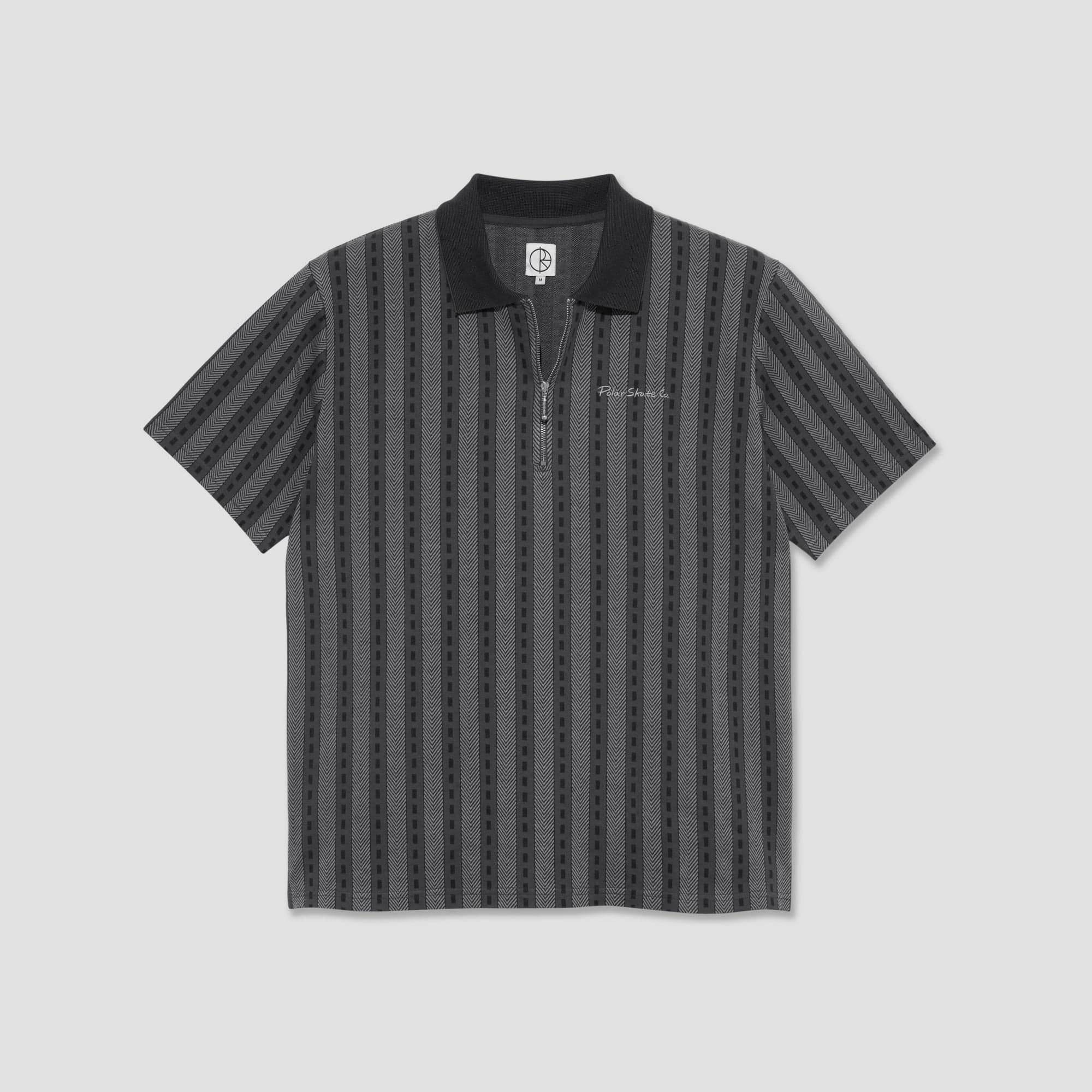 Polar Road Zip Polo Shirt Graphite