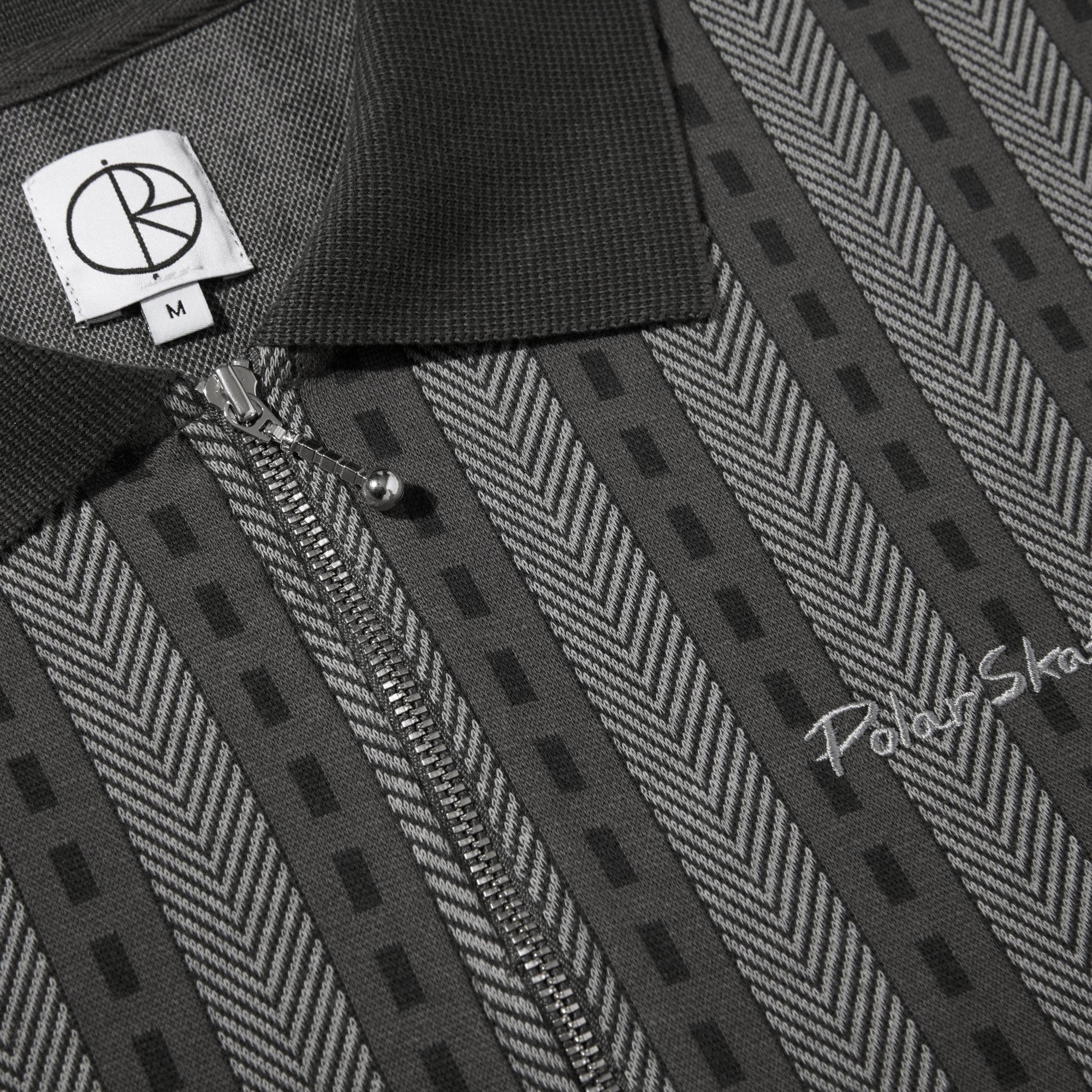 Polar Road Zip Polo Shirt Graphite