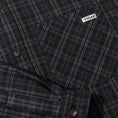 Load image into Gallery viewer, Polar Mitchell Long Sleeve Flannel Shirt Navy / Brown
