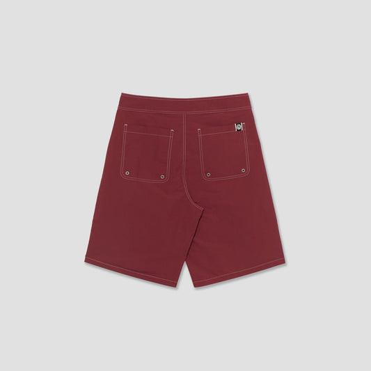 Polar Spiral Surf Swim Shorts Dark Red