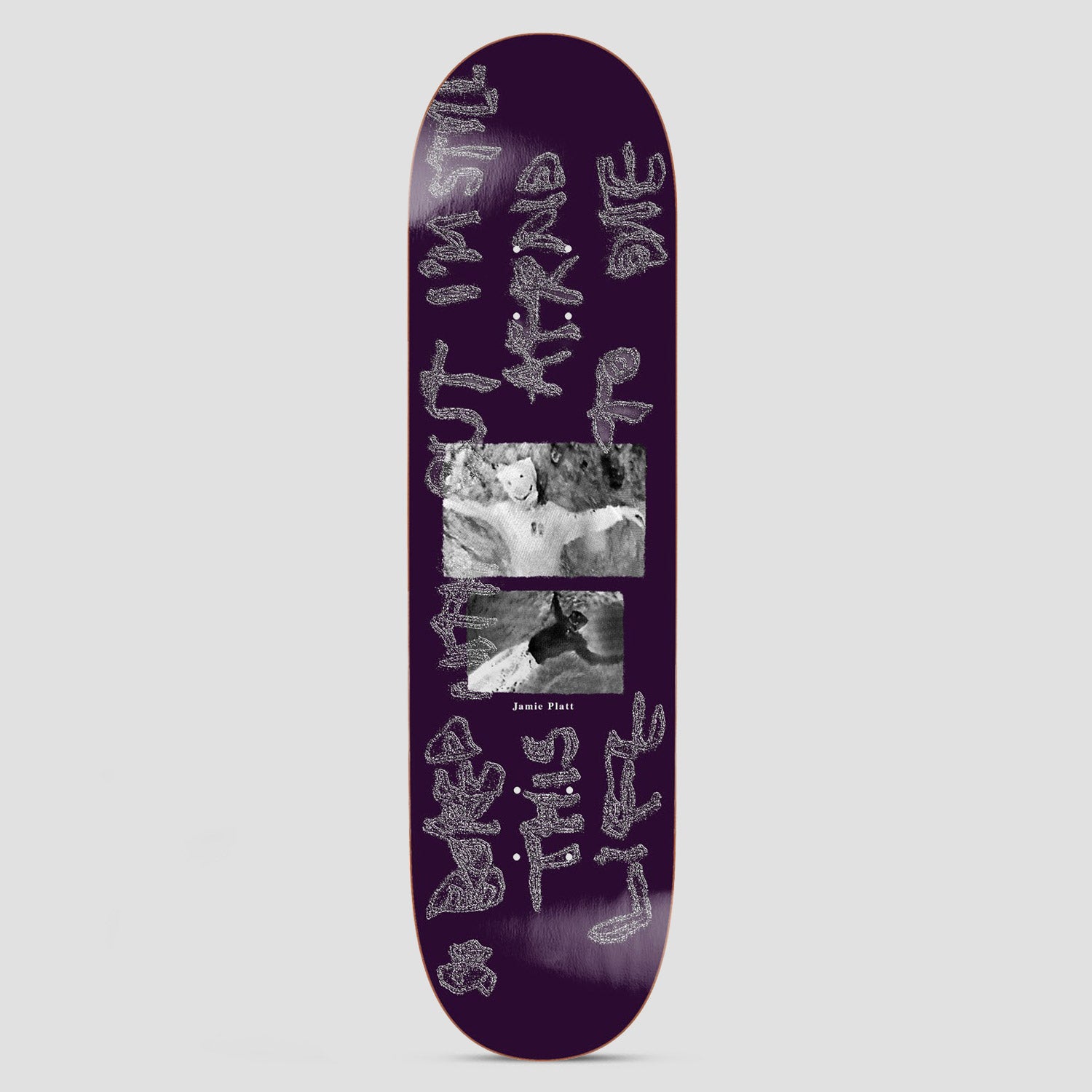 Polar 8.25 Jamie Platt So Bored Skateboard Deck Purple