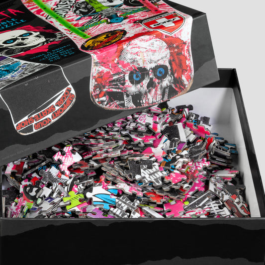 Powell Peralta Skull and Sword Jigsaw Puzzle Pink