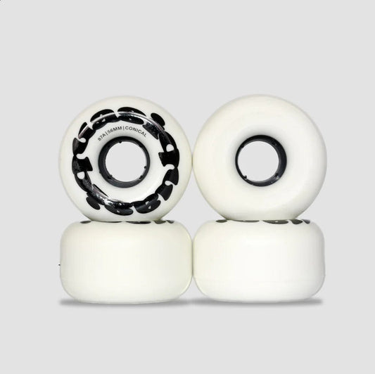 Quasi 56mm Stoner Conical Skateboard Wheels White