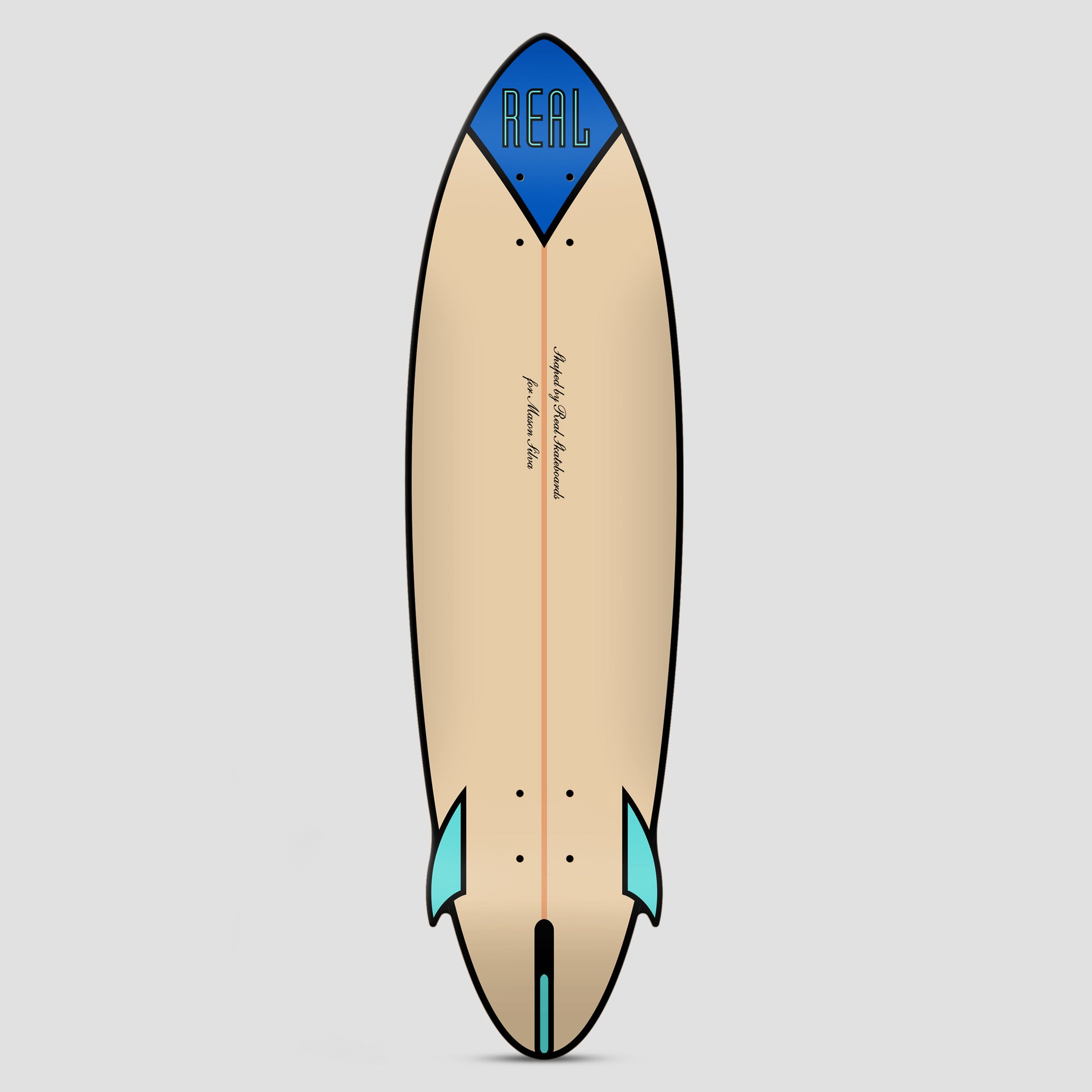 Real 9.25 Mason Speed Egg Shaped Skateboard Deck