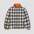 Load image into Gallery viewer, Butter Goods Reversible Plaid Puffer Jacket White / Orange
