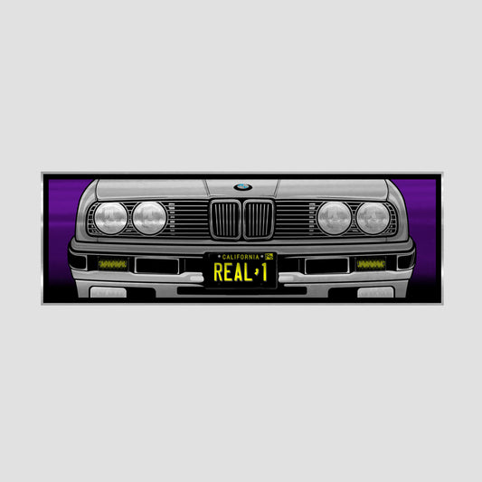 Real Grille Sticker 6" Purple