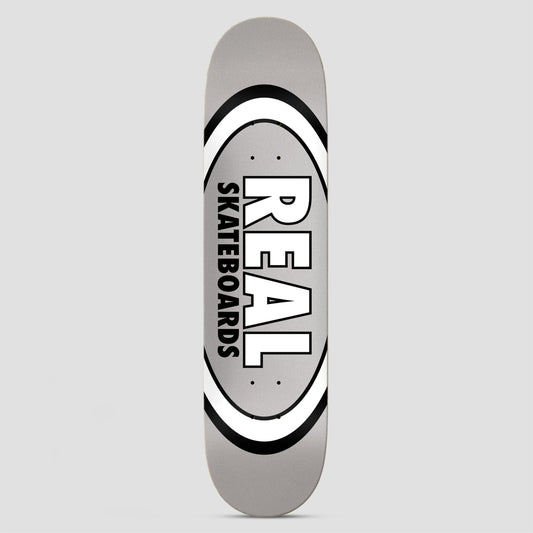 Real 7.75 Team Classic Oval Skateboard Deck True Mid Grey