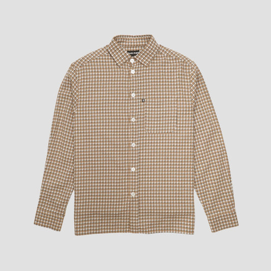 Passport Workers Check Shirt Longsleeve Sand