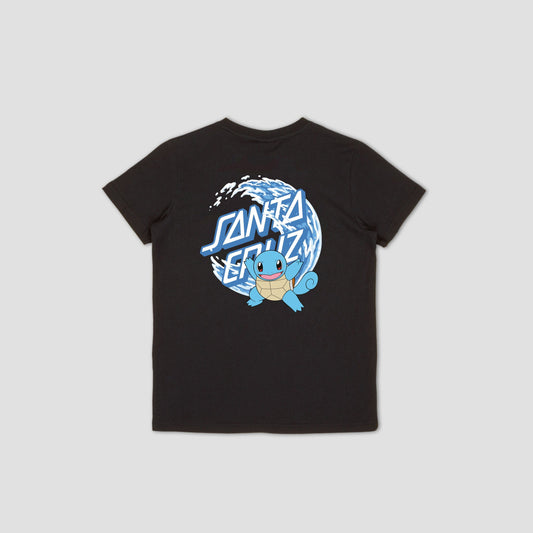 Santa Cruz X Pokemon Water Type 1 Kids T-Shirt Black