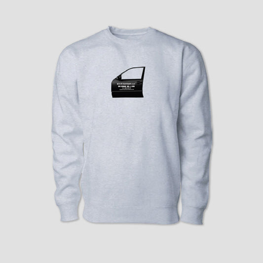 Sci-Fi Fantasy Car Door Crewneck Heather
