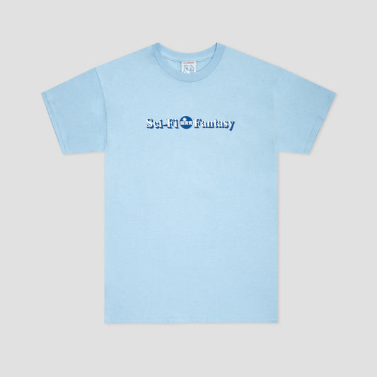 Sci-Fi Fantasy Desk Logo T-Shirt Powder Blue