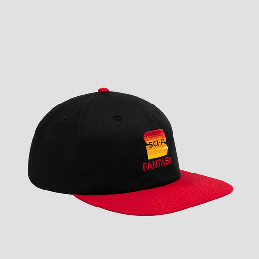 Sci-Fi Fantasy "S" Hat Black/Red