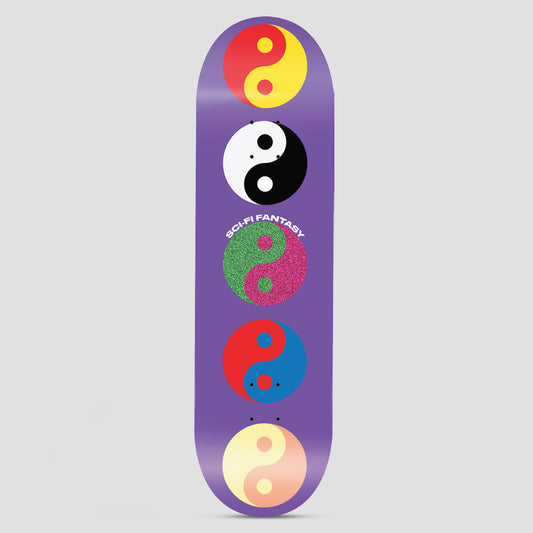 Sci-Fi Fantasy 8.0 Yin Yang Skateboard Deck Purple