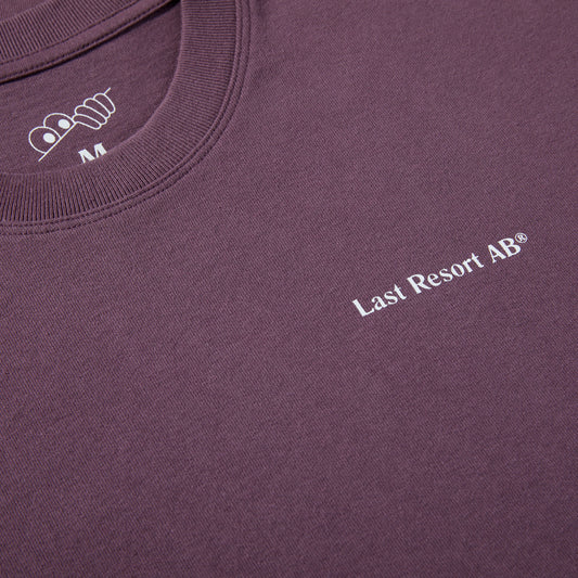 Last Resort AB Script T-Shirt Dirty Plum