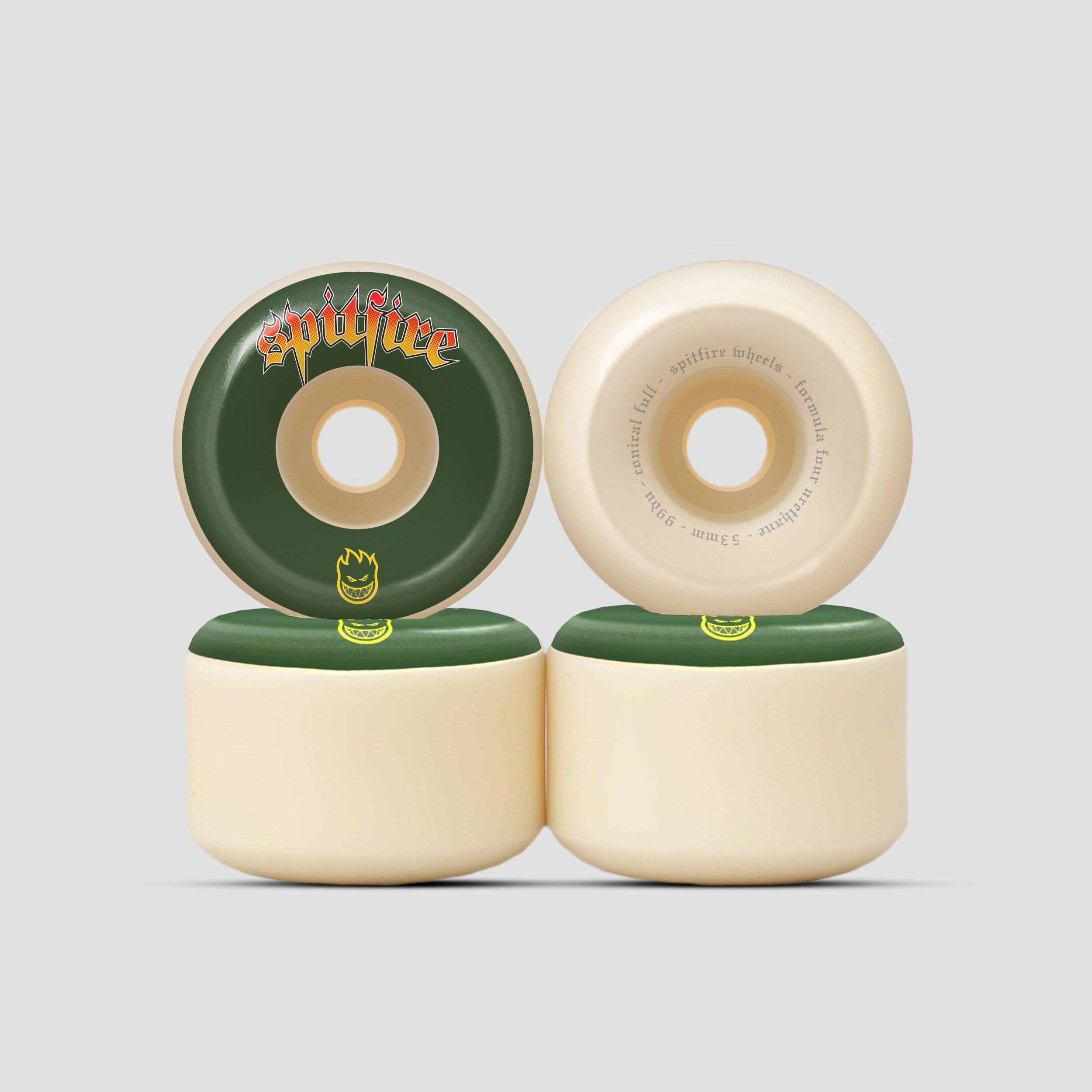 Spitfire 53mm 99du Venom Script Formula Four Wheels Conical Full Natur – Slam City Skates Spitfire 53mm 99du Venom Script Formula Four Wheels Conical Full Natur – Slam City Skates