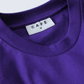 Load image into Gallery viewer, Skateboard Cafe "Cheers" T-Shirt Purple
