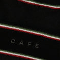 Load image into Gallery viewer, Skateboard Cafe Stripe Fold Beanie Black

